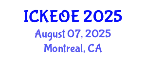 International Conference on Knowledge Engineering and Ontological Engineering (ICKEOE) August 07, 2025 - Montreal, Canada