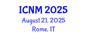 International Conference on Nanoscale Magnetism (ICNM) August 21, 2025 - Rome, Italy