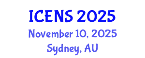 International Conference on Engineering and Natural Sciences (ICENS) November 10, 2025 - Sydney, Australia