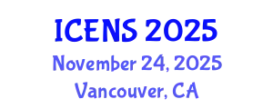 International Conference on Engineering and Natural Sciences (ICENS) November 24, 2025 - Vancouver, Canada