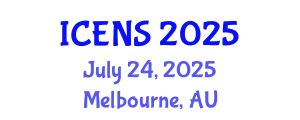 International Conference on Engineering and Natural Sciences (ICENS) July 24, 2025 - Melbourne, Australia