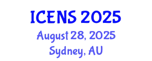 International Conference on Engineering and Natural Sciences (ICENS) August 28, 2025 - Sydney, Australia