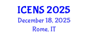 International Conference on Engineering and Natural Sciences (ICENS) December 18, 2025 - Rome, Italy