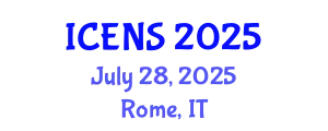 International Conference on Engineering and Natural Sciences (ICENS) July 28, 2025 - Rome, Italy