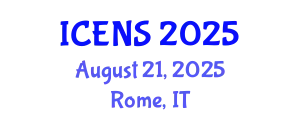 International Conference on Engineering and Natural Sciences (ICENS) August 21, 2025 - Rome, Italy