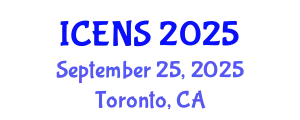 International Conference on Engineering and Natural Sciences (ICENS) September 25, 2025 - Toronto, Canada