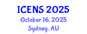 International Conference on Engineering and Natural Sciences (ICENS) October 16, 2025 - Sydney, Australia