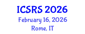 International Conference on Scientific Research and Studies (ICSRS) February 16, 2026 - Rome, Italy