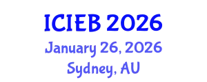 International Conference on Innovation in Economics and Business (ICIEB) January 26, 2026 - Sydney, Australia