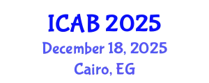 International Conference on Advances in Biology (ICAB) December 18, 2025 - Cairo, Egypt
