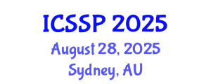 International Conference on Statistical Signal Processing (ICSSP) August 28, 2025 - Sydney, Australia