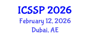 International Conference on Statistical Signal Processing (ICSSP) February 12, 2026 - Dubai, United Arab Emirates