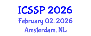 International Conference on Statistical Signal Processing (ICSSP) February 02, 2026 - Amsterdam, Netherlands