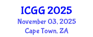 International Conference on Geology and Geophysics (ICGG) November 03, 2025 - Cape Town, South Africa