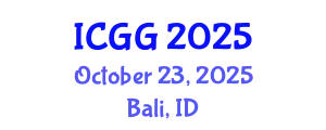International Conference on Geology and Geophysics (ICGG) October 23, 2025 - Bali, Indonesia
