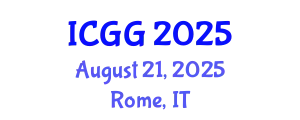 International Conference on Geology and Geophysics (ICGG) August 21, 2025 - Rome, Italy