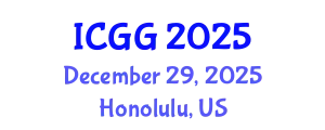 International Conference on Geology and Geophysics (ICGG) December 29, 2025 - Honolulu, United States