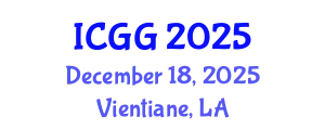 International Conference on Geology and Geophysics (ICGG) December 18, 2025 - Vientiane, Laos
