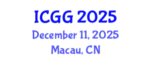 International Conference on Geology and Geophysics (ICGG) December 11, 2025 - Macau, China