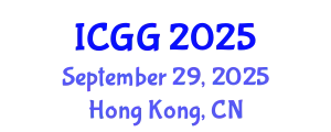 International Conference on Geology and Geophysics (ICGG) September 29, 2025 - Hong Kong, China