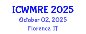 International Conference on Waste Management, Recycling and Environment (ICWMRE) October 02, 2025 - Florence, Italy