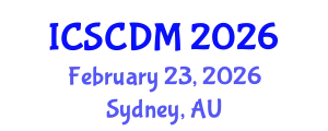 International Conference on Soft Computing and Data Mining (ICSCDM) February 23, 2026 - Sydney, Australia