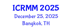 International Conference on Robotics, Mechanics and Mechatronics (ICRMM) December 25, 2025 - Bangkok, Thailand