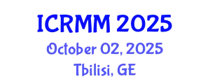 International Conference on Robotics, Mechanics and Mechatronics (ICRMM) October 02, 2025 - Tbilisi, Georgia