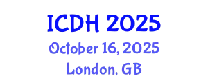 International Conference on Digital Healthcare (ICDH) October 16, 2025 - London, United Kingdom