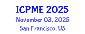 International Conference on Power and Mechanical Engineering (ICPME) November 03, 2025 - San Francisco, United States