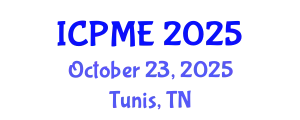 International Conference on Power and Mechanical Engineering (ICPME) October 23, 2025 - Tunis, Tunisia
