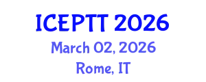 International Conference on Environmental Pollution and Treatment Technology (ICEPTT) March 02, 2026 - Rome, Italy