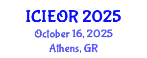 International Conference on Industrial Engineering and Operations Research (ICIEOR) October 16, 2025 - Athens, Greece