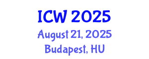 International Conference on Wastewater (ICW) August 21, 2025 - Budapest, Hungary