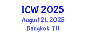 International Conference on Wastewater (ICW) August 21, 2025 - Bangkok, Thailand
