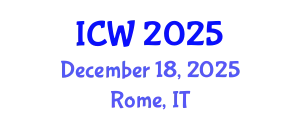 International Conference on Wastewater (ICW) December 18, 2025 - Rome, Italy