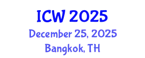 International Conference on Wastewater (ICW) December 25, 2025 - Bangkok, Thailand