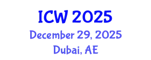 International Conference on Wastewater (ICW) December 29, 2025 - Dubai, United Arab Emirates