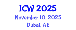 International Conference on Wastewater (ICW) November 10, 2025 - Dubai, United Arab Emirates