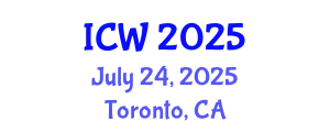 International Conference on Wastewater (ICW) July 24, 2025 - Toronto, Canada