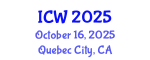 International Conference on Wastewater (ICW) October 16, 2025 - Quebec City, Canada