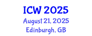 International Conference on Wastewater (ICW) August 21, 2025 - Edinburgh, United Kingdom