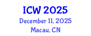 International Conference on Wastewater (ICW) December 11, 2025 - Macau, China