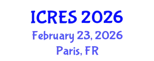 International Conference on Renewable Energy Sources (ICRES) February 23, 2026 - Paris, France