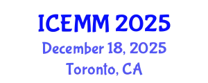 International Conference on Economy, Management and Marketing (ICEMM) December 18, 2025 - Toronto, Canada