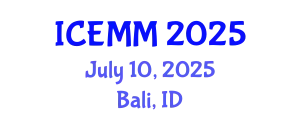 International Conference on Economy, Management and Marketing (ICEMM) July 10, 2025 - Bali, Indonesia