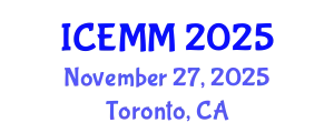 International Conference on Economy, Management and Marketing (ICEMM) November 27, 2025 - Toronto, Canada