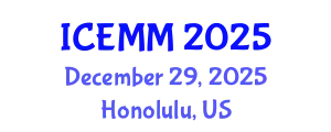 International Conference on Economy, Management and Marketing (ICEMM) December 29, 2025 - Honolulu, United States