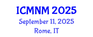 International Conference on Medical Nursing Management (ICMNM) September 11, 2025 - Rome, Italy