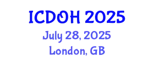 International Conference on Dental and Oral Health (ICDOH) July 28, 2025 - London, United Kingdom